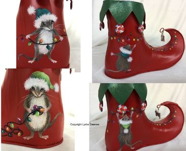 Elf Boots Itsy Acrylic e-Packet